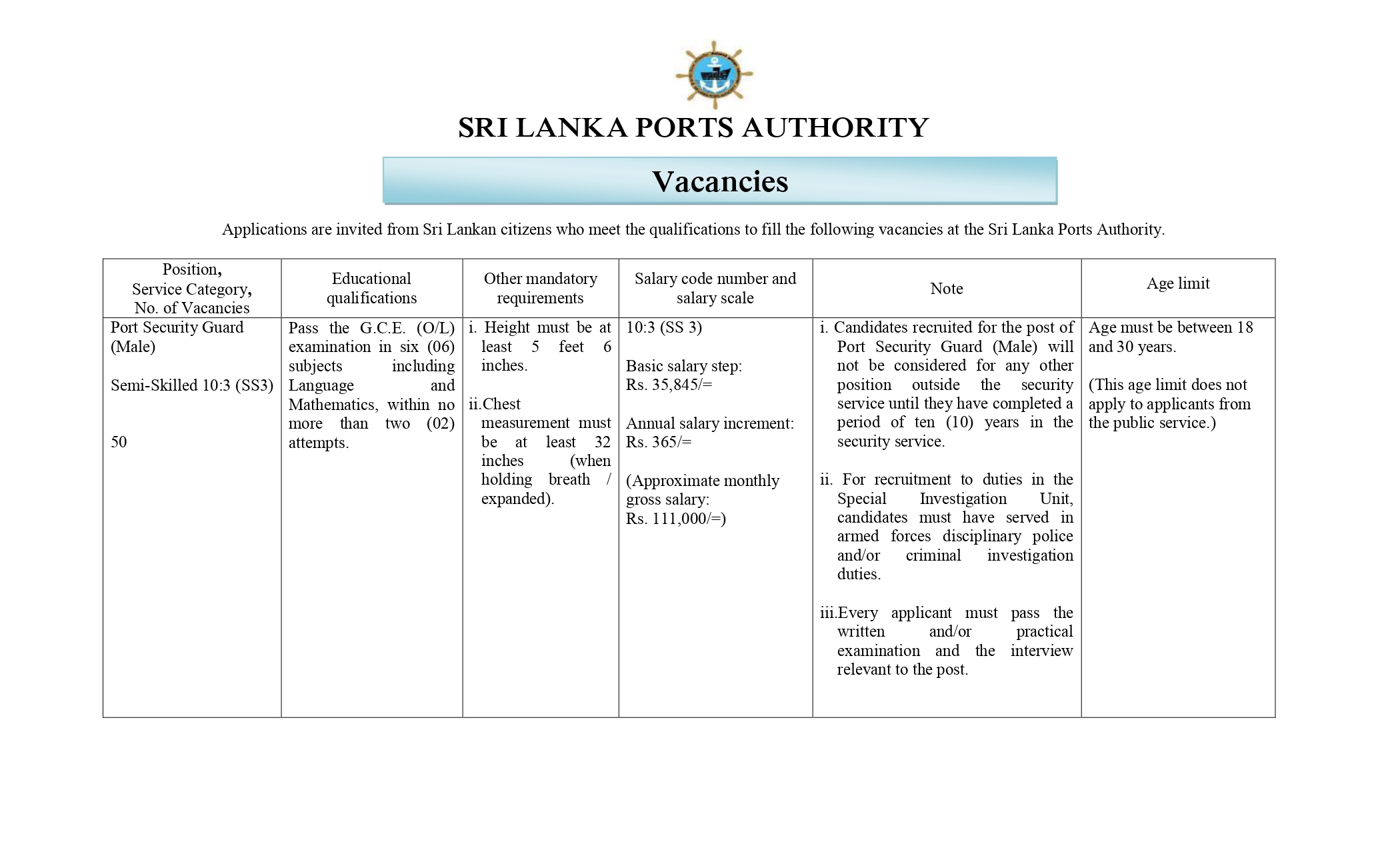 SLPA Jobs 2026 Image 1